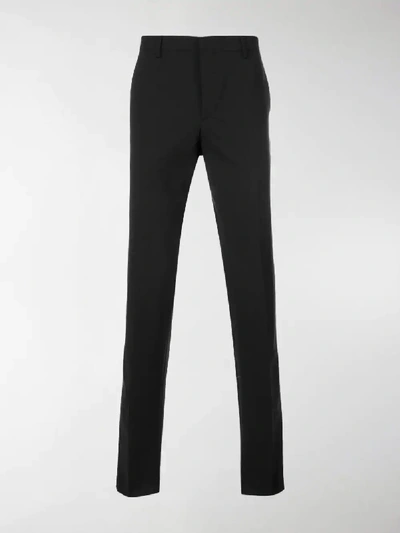 Shop Prada Tailored Trousers In Grey