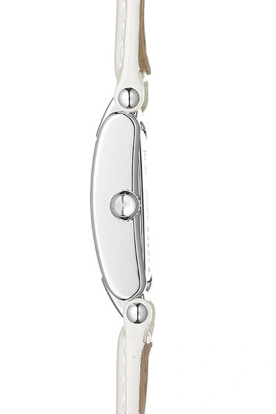 Shop Tissot Women's T-2 Mother Of Pearl Diamond Accented Leather Strap Watch- 0.16 Ctw, 32mm