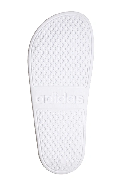 Shop Adidas Originals Adilette Aqua Sandal In Ftwr Wht/cr Blk/ftr Wht