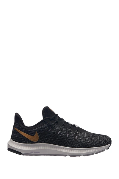 Shop Nike Quest Running Shoe In 006 Black/m Gold