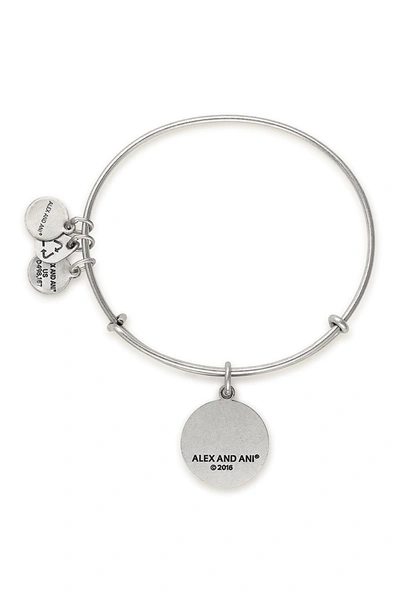 Shop Alex And Ani Initial 'z' Adjustable Wire Bangle In Russian Silver