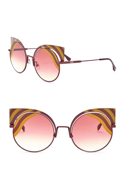 Shop Fendi 53mm Cat Eye Sunglasses In 00l9-x4