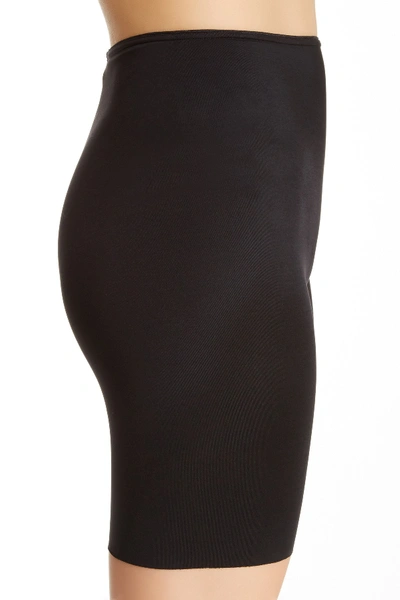 Shop Spanx Slimplicity Mid-thigh Shaper In Black