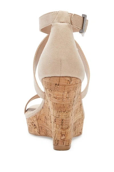 Shop Charles By Charles David Launch Cork Wedge Sandal In Nude-ms
