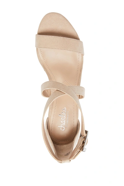 Shop Charles By Charles David Launch Cork Wedge Sandal In Nude-ms