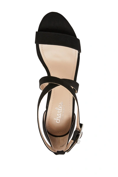 Shop Charles By Charles David Launch Cork Wedge Sandal In Black-ms