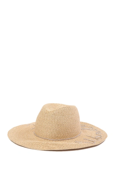 Shop Eugenia Kim Emmanuelle Wanderlust Wide Brim Fedora Hat In Sand