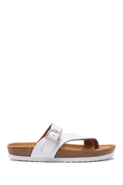 Eastland Shauna Loop Toe Sandal In White