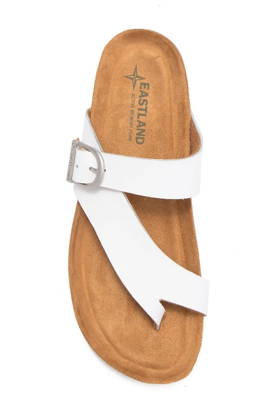 Eastland Shauna Loop Toe Sandal In White