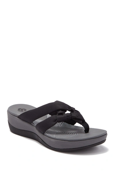 Shop Clarks Arla Jane Wedge Sandal In Black