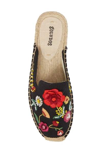 Soludos embellished floral clearance mule