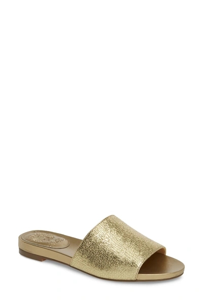 Shop Vince Camuto Haydan Slide Sandal In Gold 07
