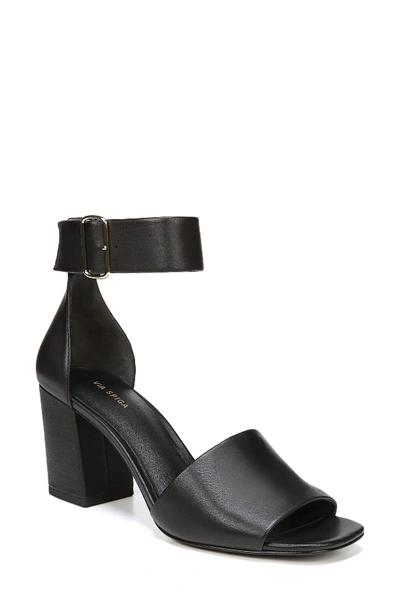 Shop Via Spiga Evonne Ankle Strap Sandal In Black