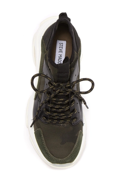 Shop Steve Madden Arelle Exaggerated Sole Sneaker In Camo Multi