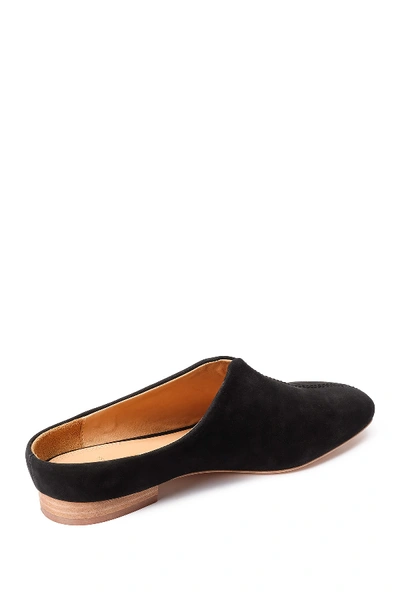 Shop Bill Blass Landers Nubuck Leather Mule In Black