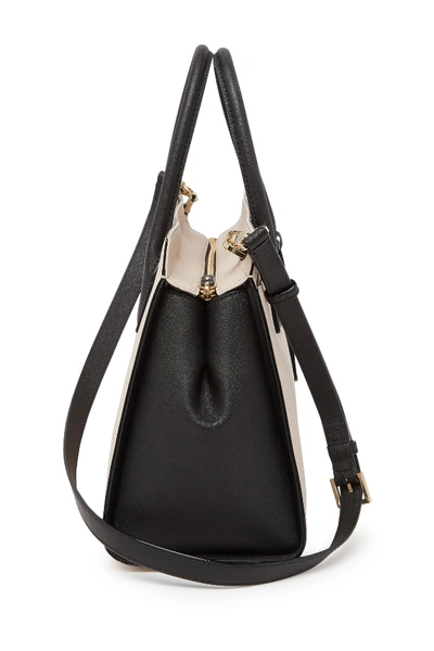 Shop Kate Spade Cameron Street - Candace Leather Satchel In Tusk/black