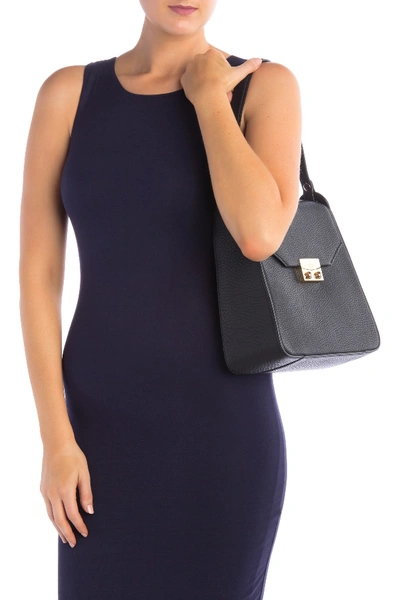 Shop Kate Spade Lynea Leather Shoulder Bag In Black