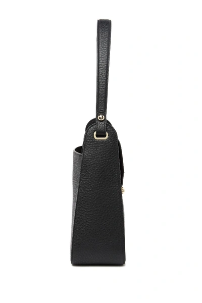 Shop Kate Spade Lynea Leather Shoulder Bag In Black