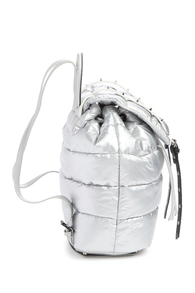 Shop Sam Edelman Branwen Flap School Backpack In Silver