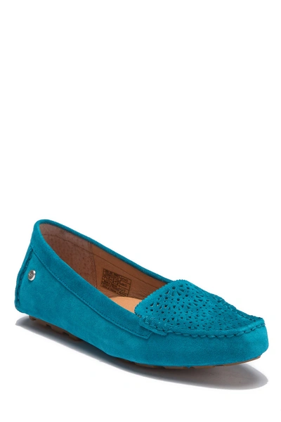 Shop Ugg Clair Suede Flat In Enamel Blue