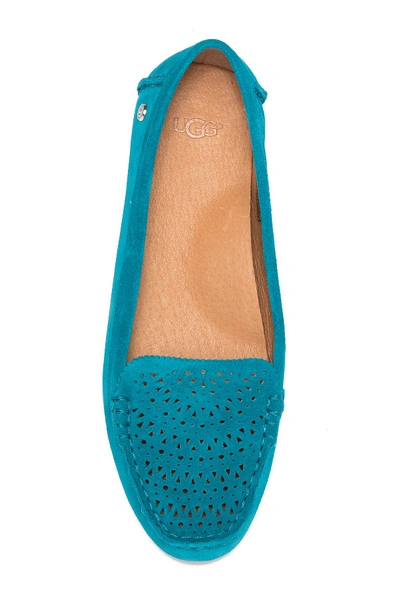 Shop Ugg Clair Suede Flat In Enamel Blue