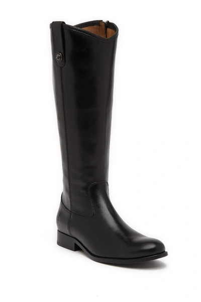 Shop Frye Melissa Button Tab Knee High Boot In Black