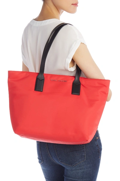 Shop Marc Jacobs Nylon Wingman Tote Bag In Poppy Red