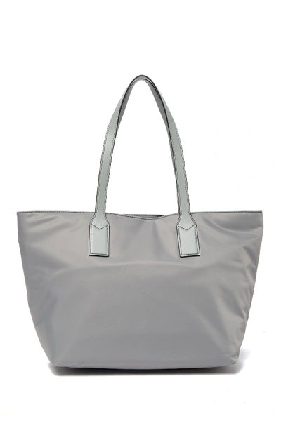 Shop Marc Jacobs Nylon Wingman Tote Bag In Storm Grey