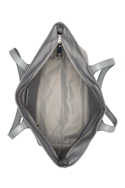 Shop Marc Jacobs Nylon Wingman Tote Bag In Storm Grey