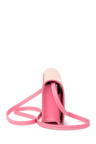Shop Zac Zac Posen Eartha Bellini Leather Mini Shoulder Satchel In Med Pink