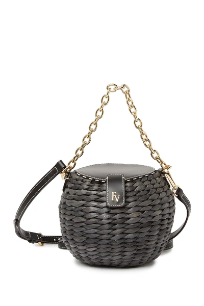 Honeypot Woven Crossbody Bag In Natbl