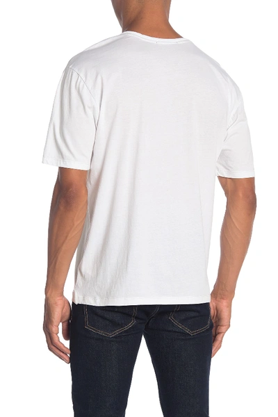 Shop Robert Barakett Magog Rolled Edge V-neck T-shirt In White