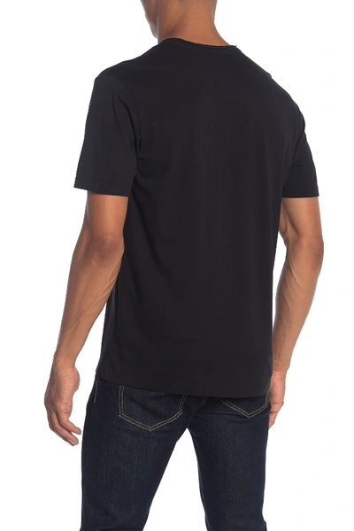 Shop Robert Barakett Magog Rolled Edge V-neck T-shirt In Black