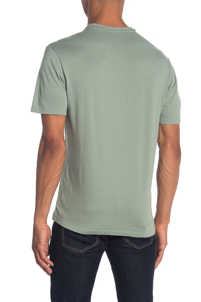 Shop Robert Barakett Magog Rolled Edge V-neck T-shirt In Green Mint
