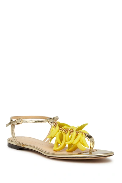 Shop Charlotte Olympia Banana Embellished T-strap Sandal In Assorted