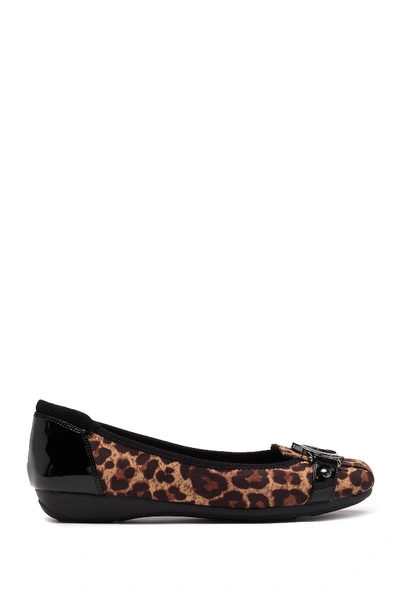Shop Anne Klein Uther Slip-on Flat In Leopard