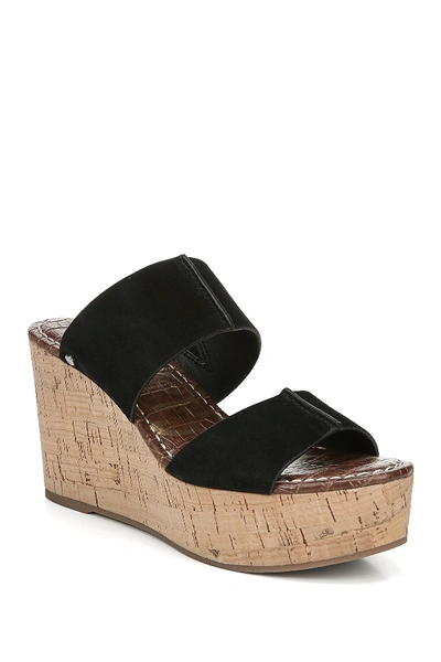 Shop Sam Edelman Damara Platform Wedge Sandal In Black