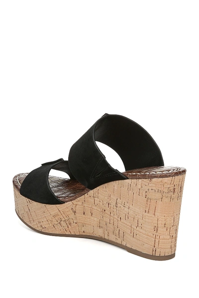 Shop Sam Edelman Damara Platform Wedge Sandal In Black