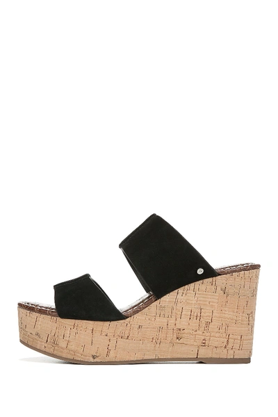 Shop Sam Edelman Damara Platform Wedge Sandal In Black