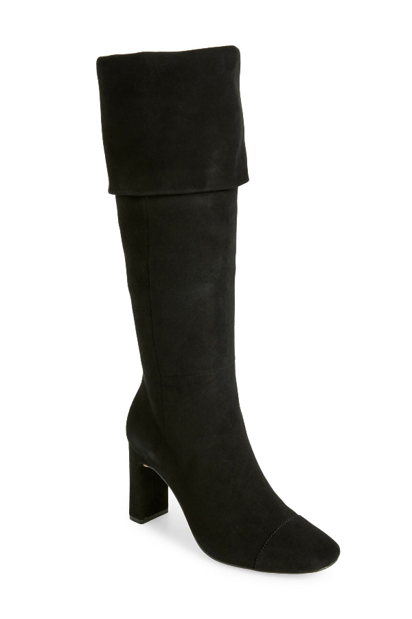 something navy mia knee high boot