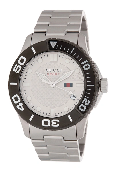 Shop Gucci Men's 126 Xl Swiss Quartz Bracelet Watch, 45mm