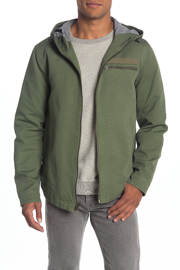 levi's canvas hooded jacket