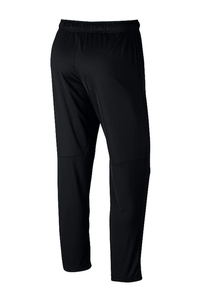 Shop Nike Epic Knit Dri-fit Straight Leg Pants In Black/mtlcht