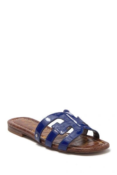 Shop Sam Edelman Bay Cutout Slide Sandal In Blue