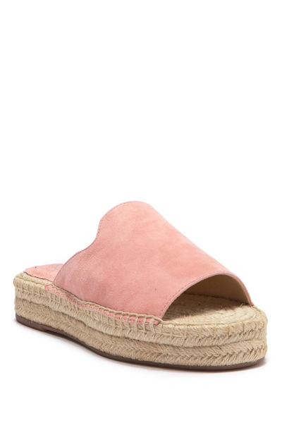 Shop Splendid Franci Espadrille Slide Sandal In Blush Sde