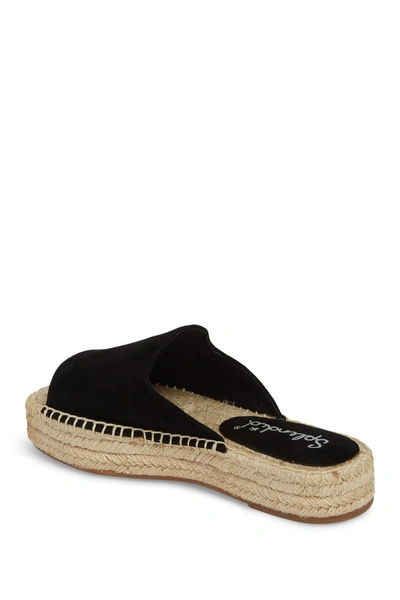 Shop Splendid Franci Espadrille Slide Sandal In Blacksuede