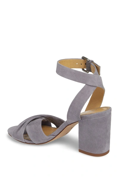 Shop Splendid Fairy Block Heel Sandal In Grey Suede