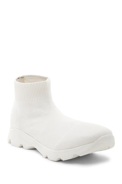 Shop Tony Bianco Winston Sock Sneaker In White