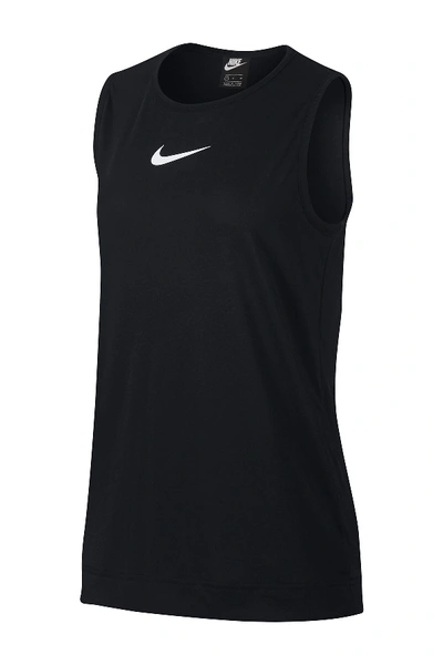 Shop Nike Swoosh Logo Tank In Black/white