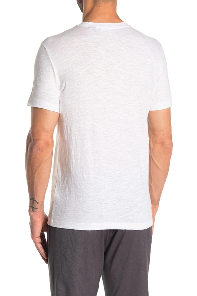 Shop Theory Gaskell Short Sleeve Slub T-shirt In Wht